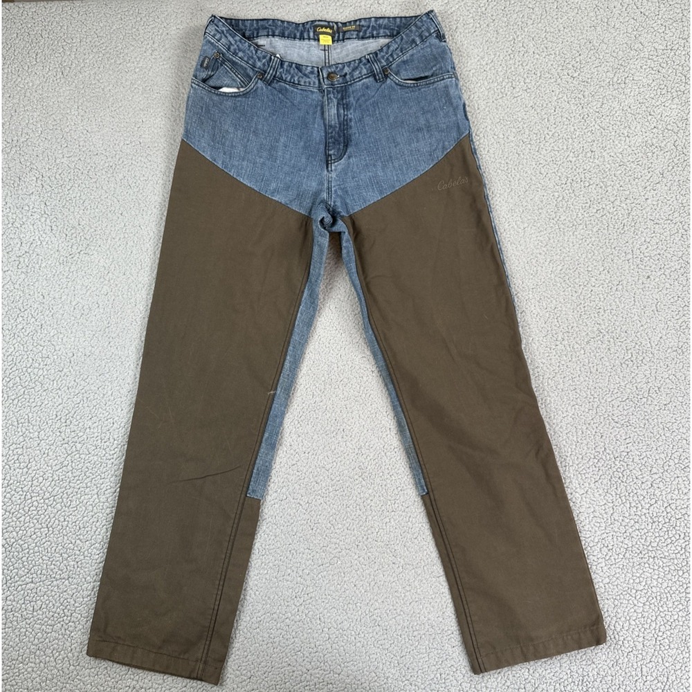 Cabela's Brushguard Jeans Men 34x34 Blue Classic Fit Straight Hunting Outdoors